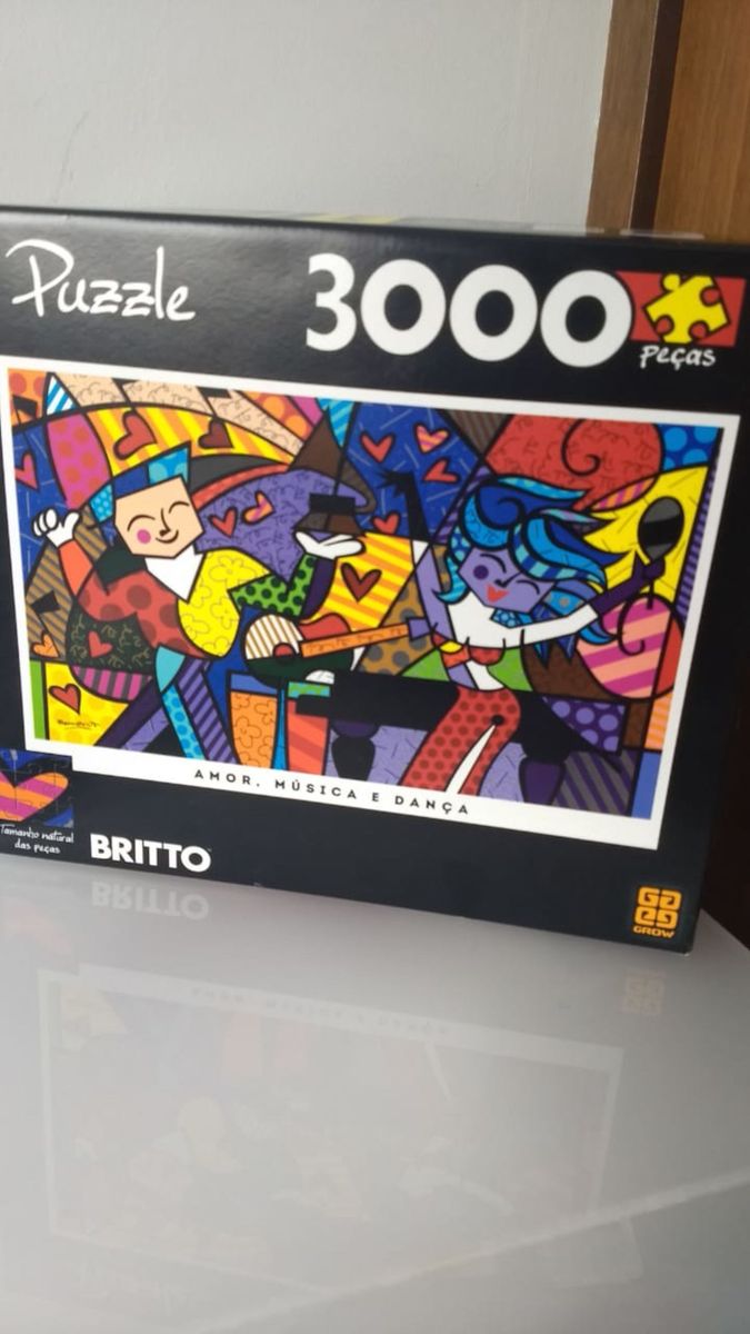 Puzzle 3000 Peças Romero Britto Item Infantil Grown Usado 30955303