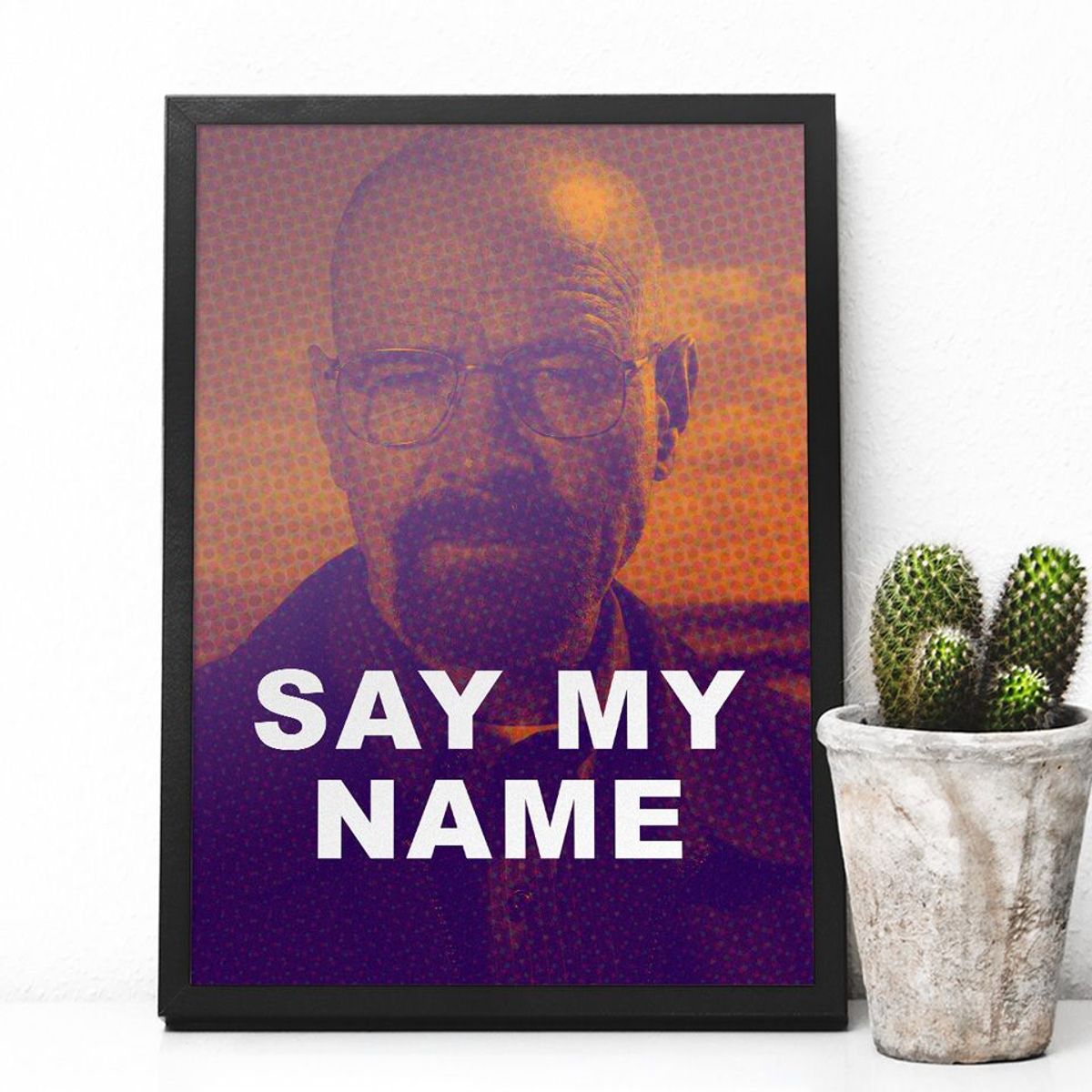 Quadro Breaking Bad Say My Name Walter White Item De Decora O