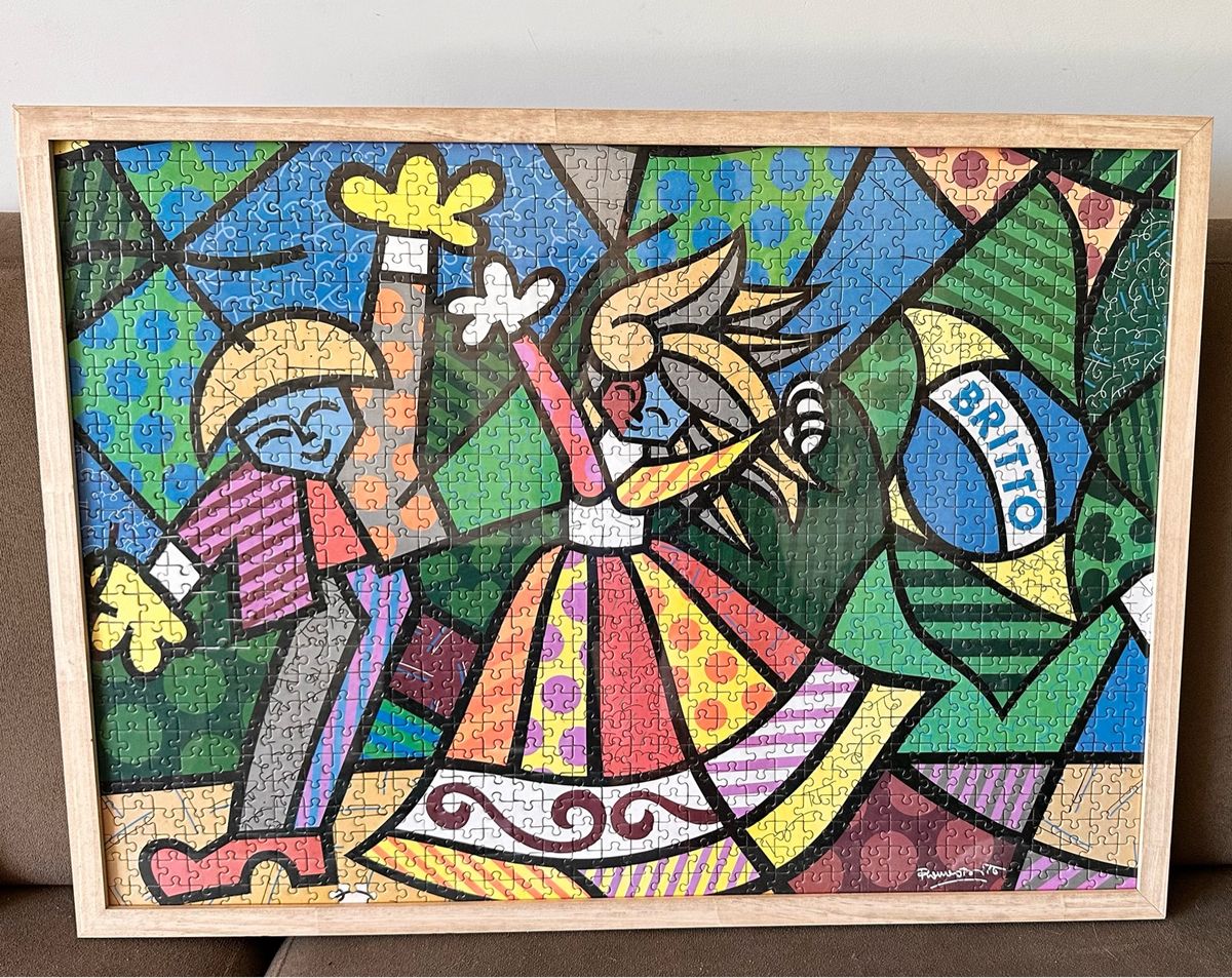 Quadro de Quebra Cabeça Item de Decoração Romero Brito Usado 99386249