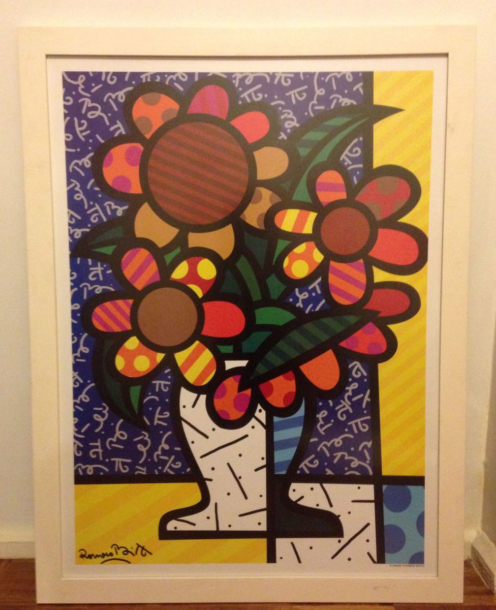 Quadro Romero Britto Item de Decoração Romero Britto Usado 24183534