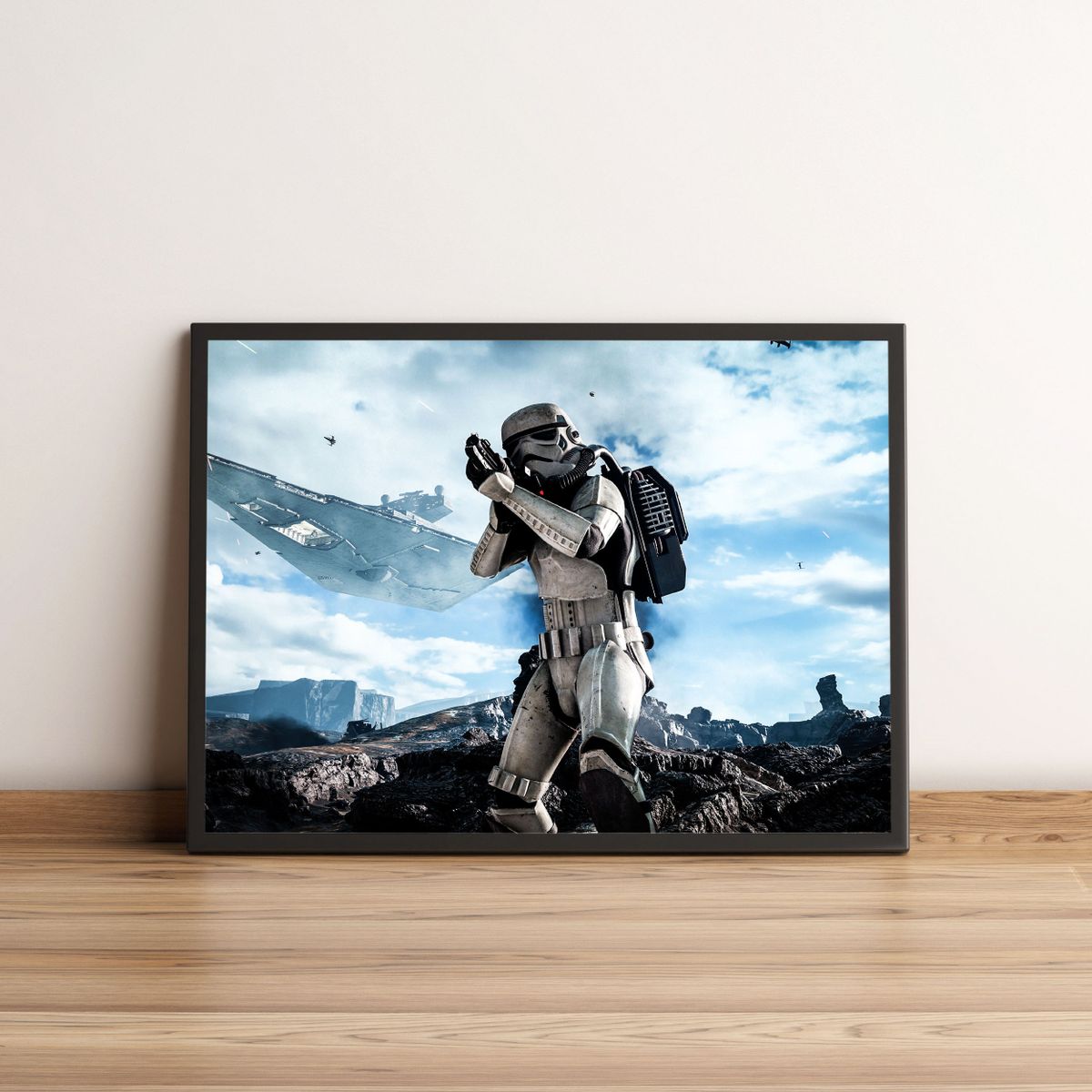 Quadro Star Wars Stormtrooper 42 Item de Decoração Star Wars Nunca