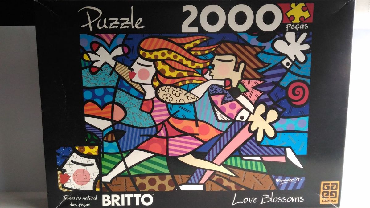 Quebra Cabe As Romero Britto Love Blossoms Jogo De Tabuleiro Grow