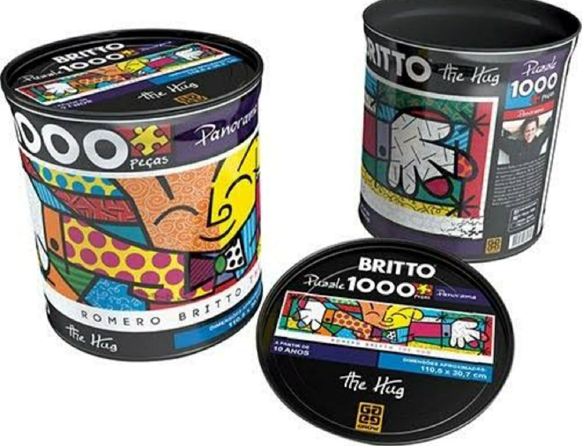 Quebra Cabe As The Hug Romero Britto Jogo De Tabuleiro Grow Usado