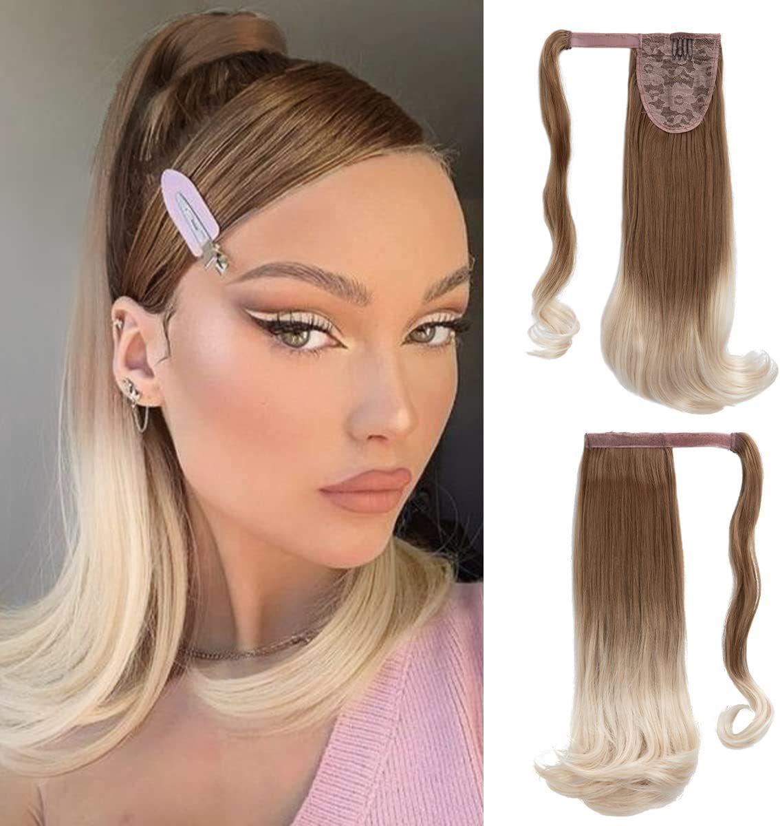 Rabo De Cavalo Ombre Hair Liso 60 Cm 120 Gramas Fibra Produto P