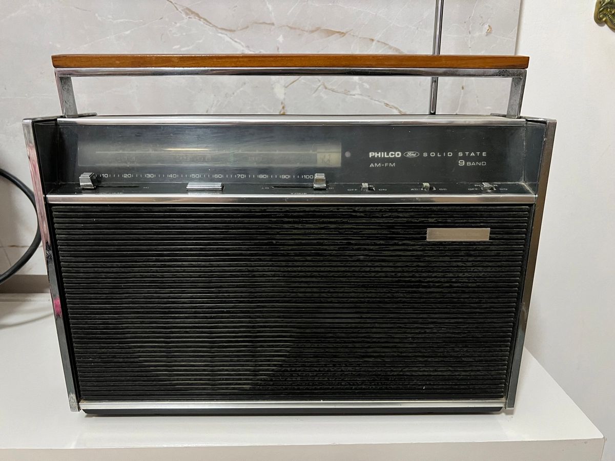 R Dio Philco Retr Solid State Transglobe Vintage Am Fm Item De