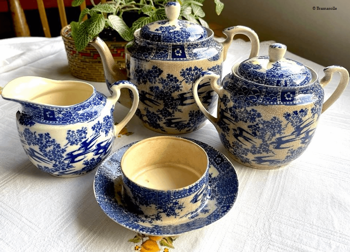 Raridade Antigo Conjunto Porcelana Japonesa Casca De Ovo