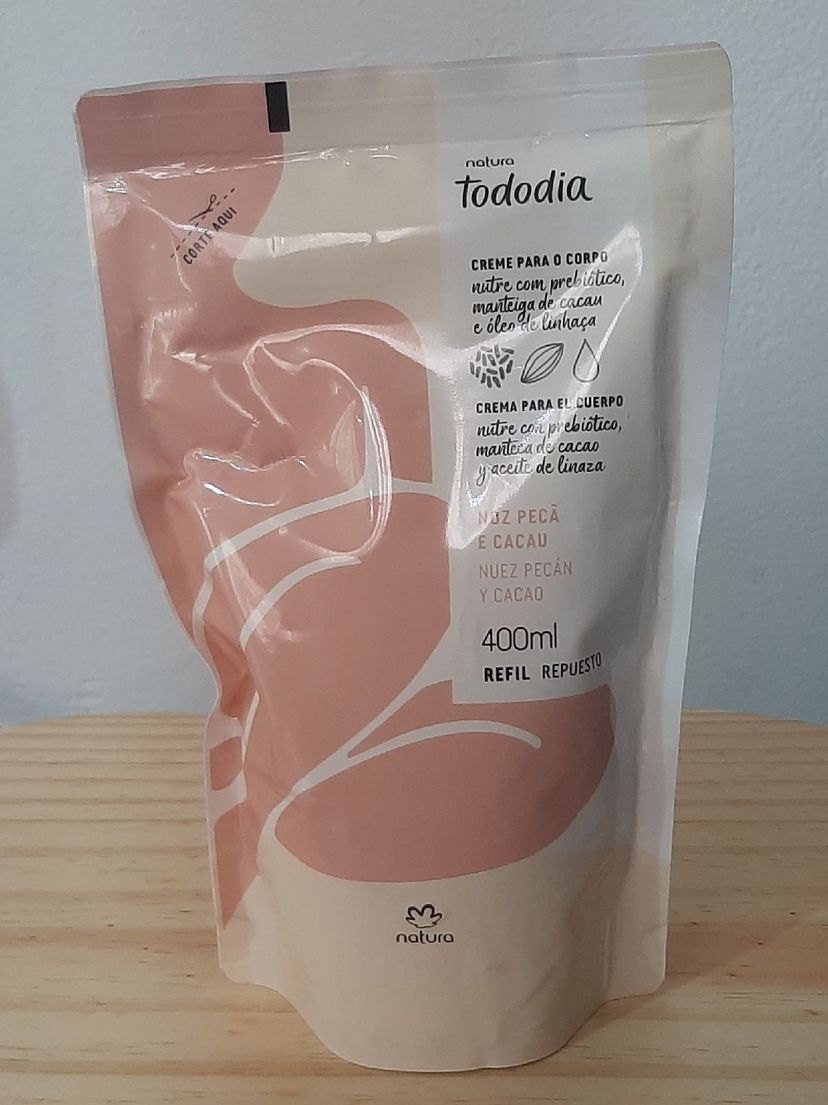 Refil Creme para O Corpo Tododia Noz Pecã e Cacau 400ml Creme