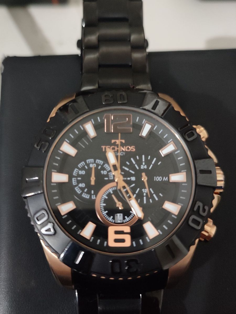 Rel Gio Technos Legacy Cl Ssico Preto Dourado Rel Gio Masculino