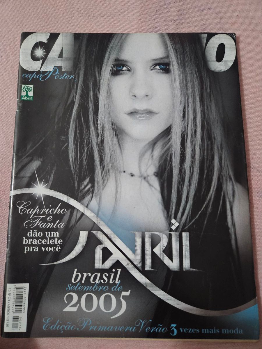 Revista Capricho Avril Lavigne Item de Música Usado 98189536 enjoei