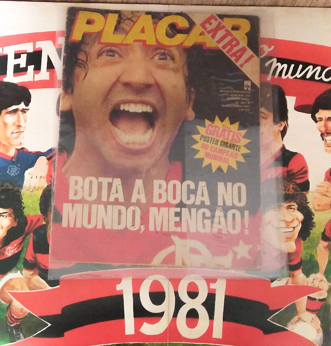 Revista E Poster Placar C R Flamengo Campe O Do Mundo Livro