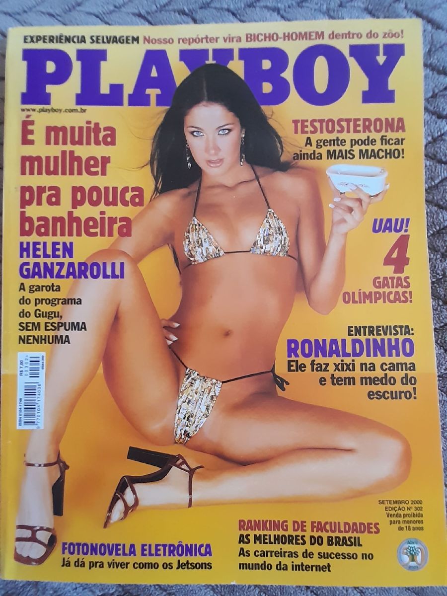 Revista Playbou Seminova Capa Helen Ganzarolli Livro Editora Abril