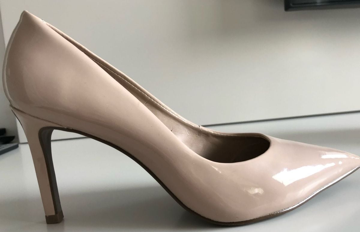 Salto Nude Maravilhoso Sapato Feminino Special Shoes Nunca Usado