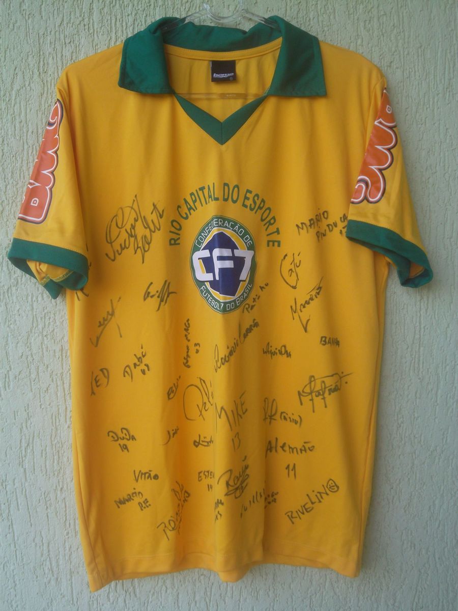 Camisa Autografada Sele O Brasileira Item P Esporte E Outdoor Usado