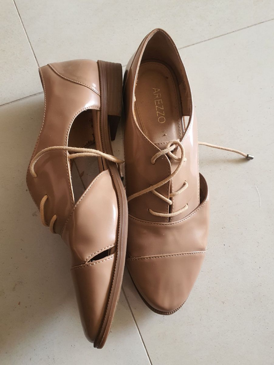 Sapato Mocassim Nude Arezzo Sapato Feminino Arezzo Usado 76241251