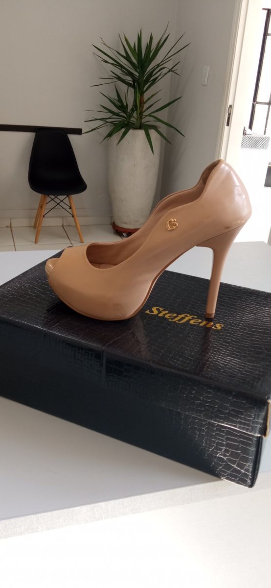 Sapato Nude Meia Pata Maravilhoso Sapato Feminino Carmen Steffens