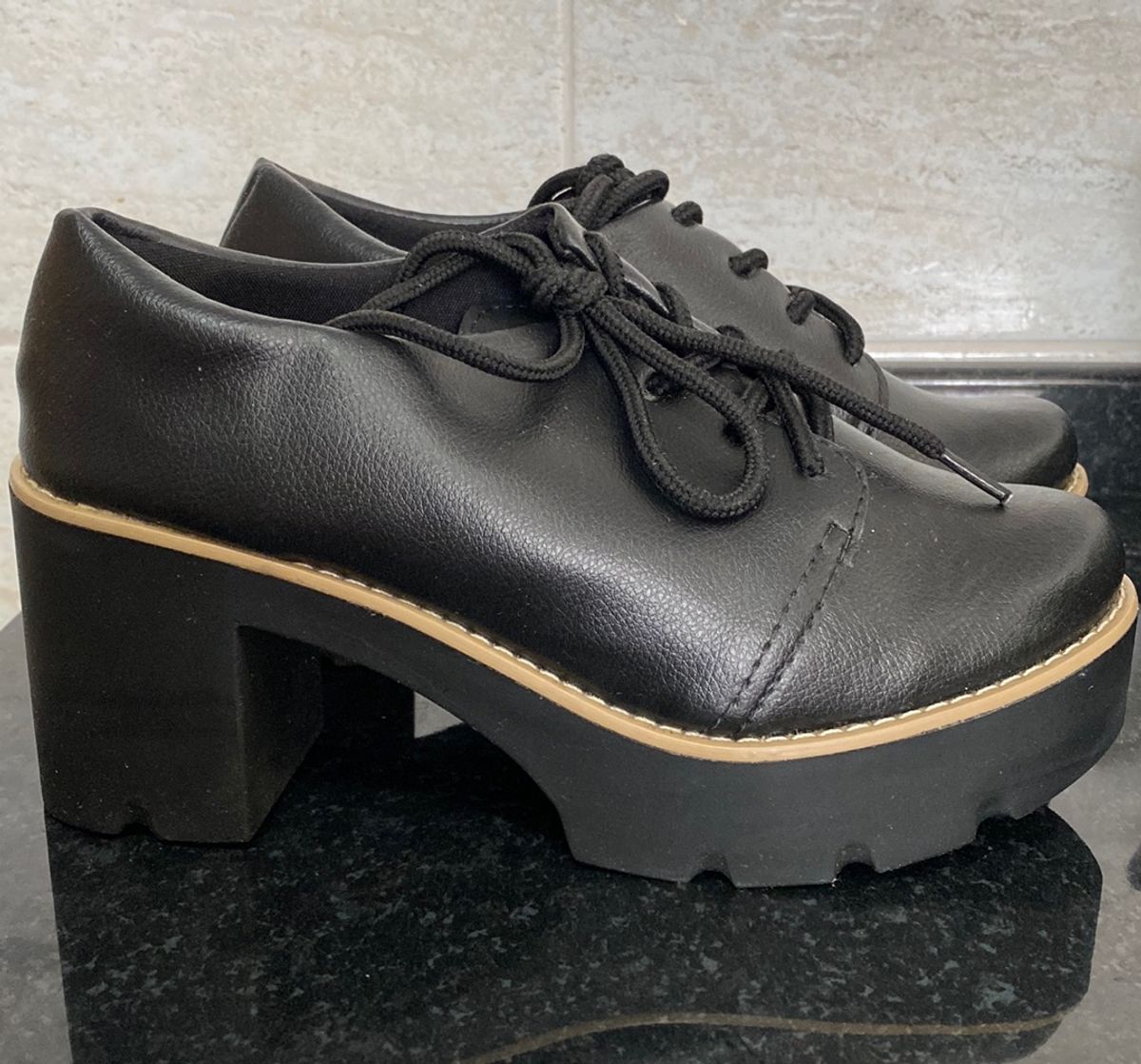 Sapato Oxford Tratorado Sapato Feminino Usado Enjoei