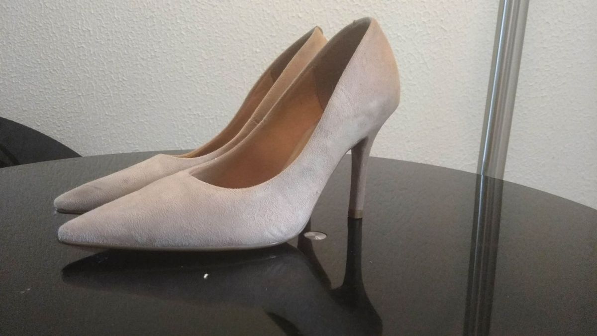 Sapato Scarpin Nude Vizzano Sapato Feminino Vizzano Usado