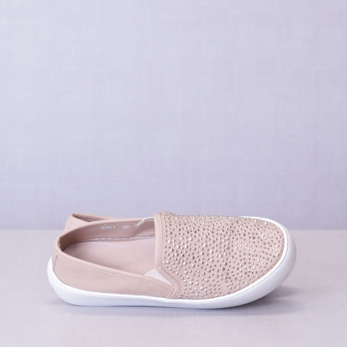 Sapato Slip On Strass Nude Corello T Nis Feminino Corello Usado