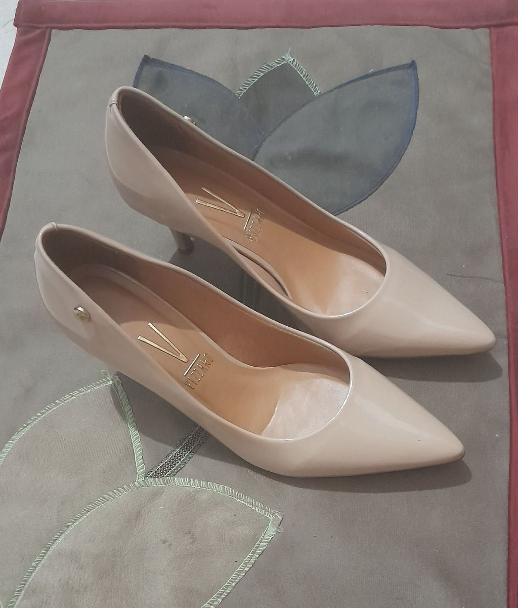 Scarpin Nude Sapato Feminino Vizzano Usado Enjoei