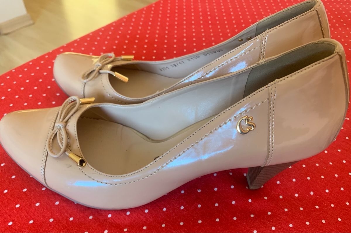 Scarpin Carmen Steffens Nude Sapato Feminino Carmen Steffens Usado