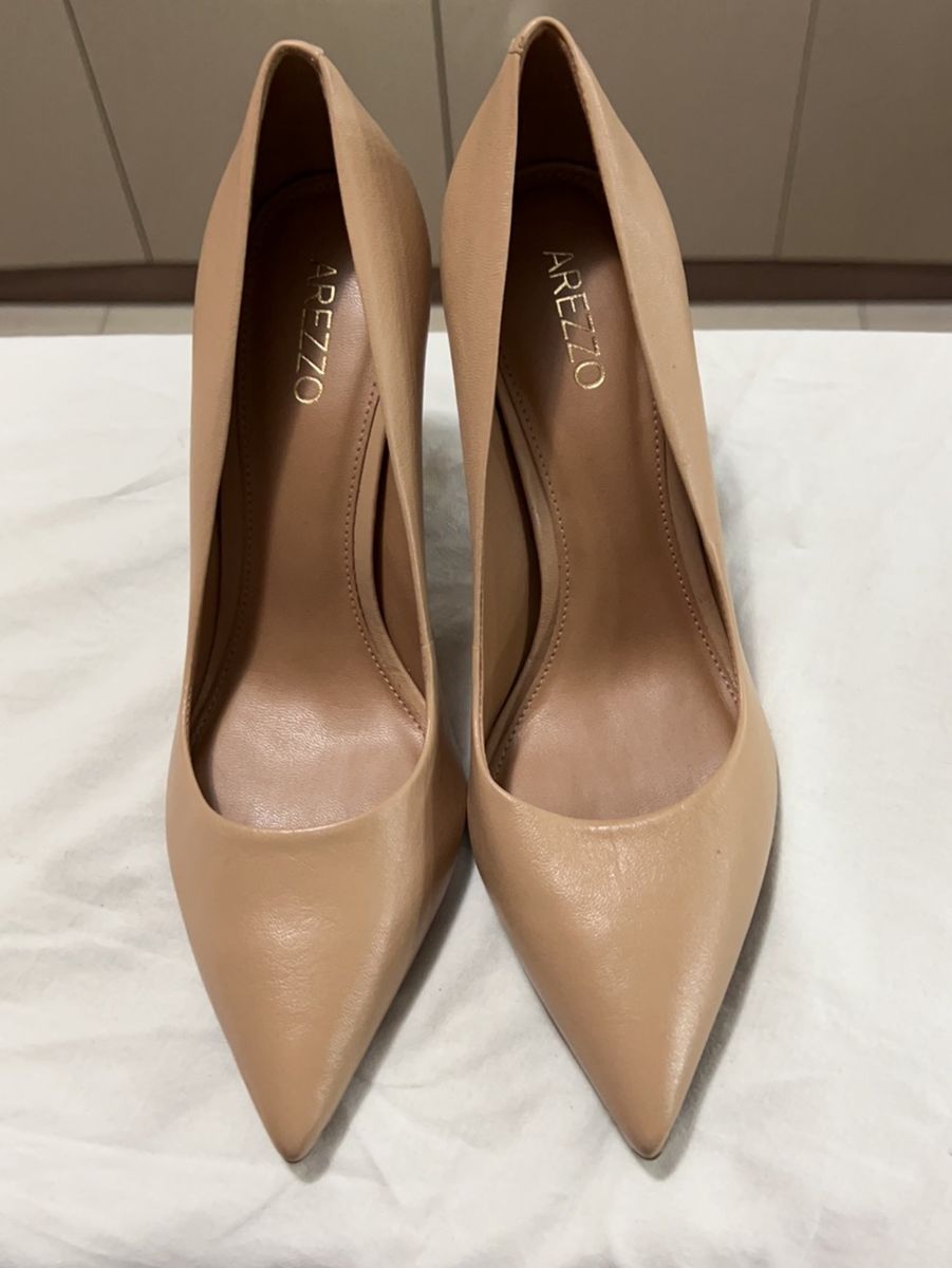 Scarpin Nude Arezzo Sapato Feminino Arezzo Nunca Usado 74172146 Enjoei