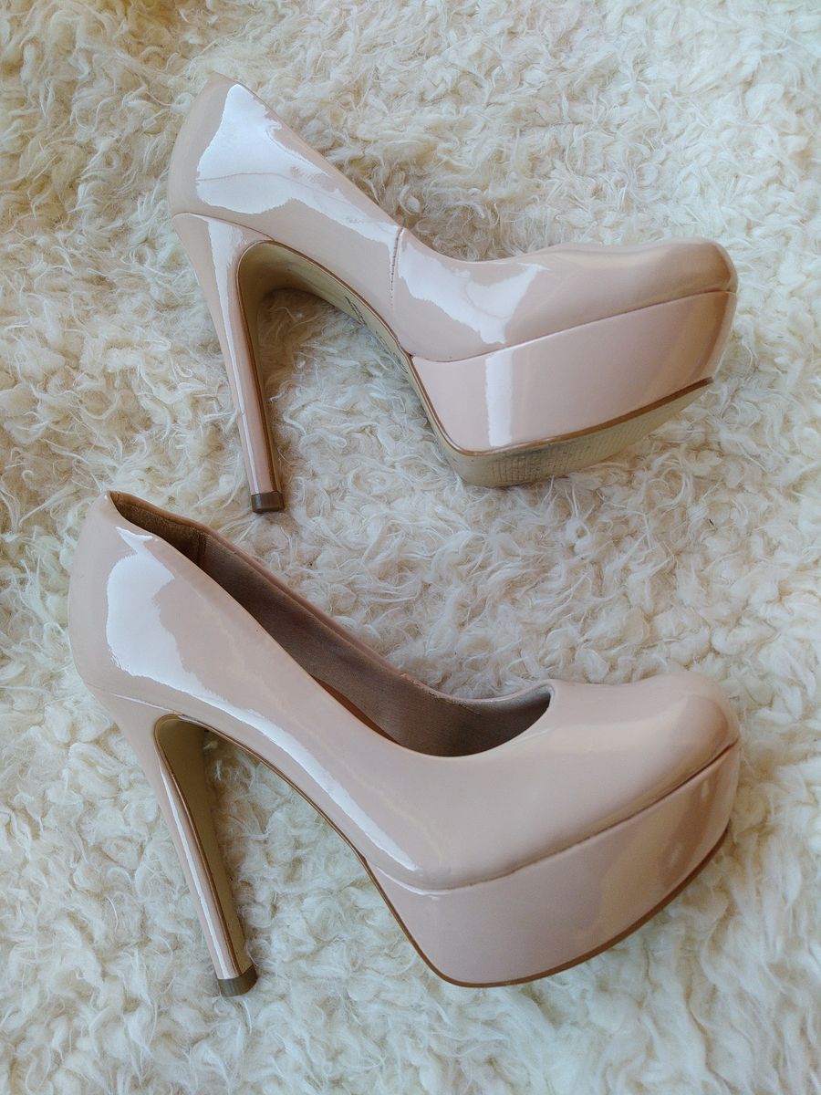 Scarpin Nude Bebecê Sapato Feminino Bebecê Usado 62376583 enjoei