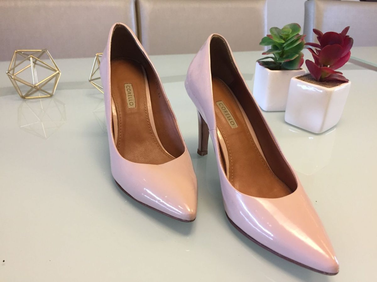 Scarpin Nude Cl Ssico Sapato Feminino Corello Usado Enjoei