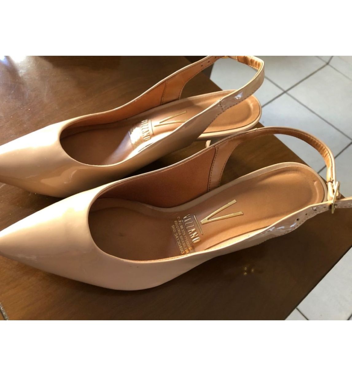 Scarpin Nude Novo Vizzano Sapato Feminino Vizzano Nunca Usado