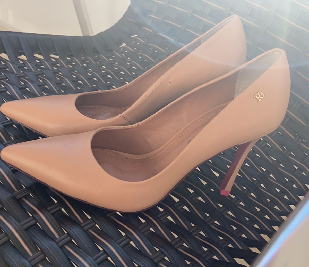 Scarpin Nude Raphaella Booz Sapato Feminino Raphaella Booz Usado