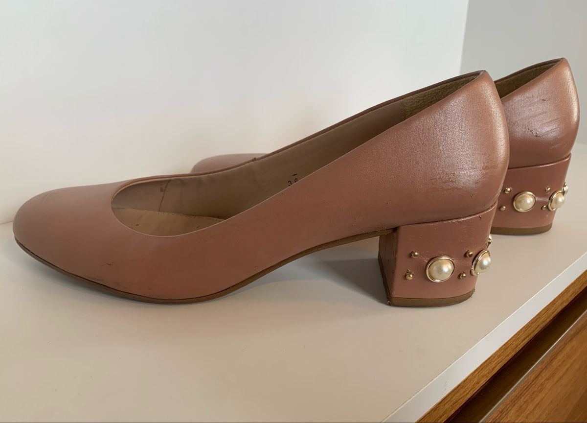 Scarpin Nude Rose Corello Sapato Feminino Corello Usado Enjoei