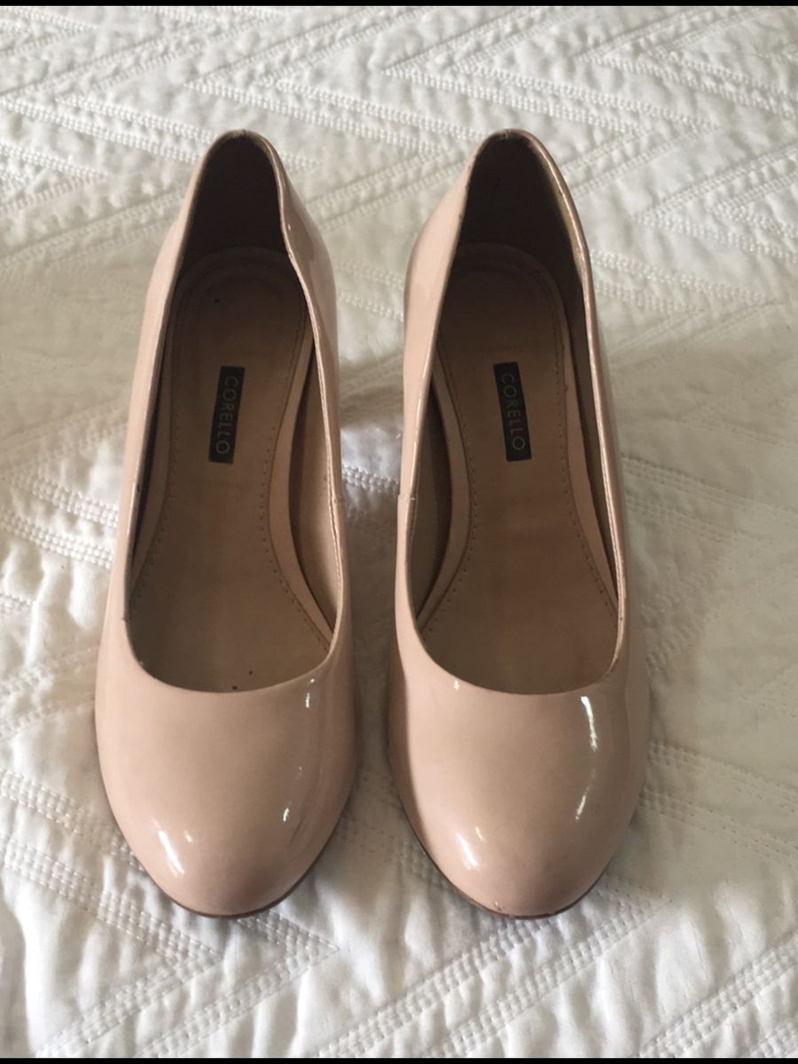 Scarpin Nude Verniz Corello Sapato Feminino Corello Usado