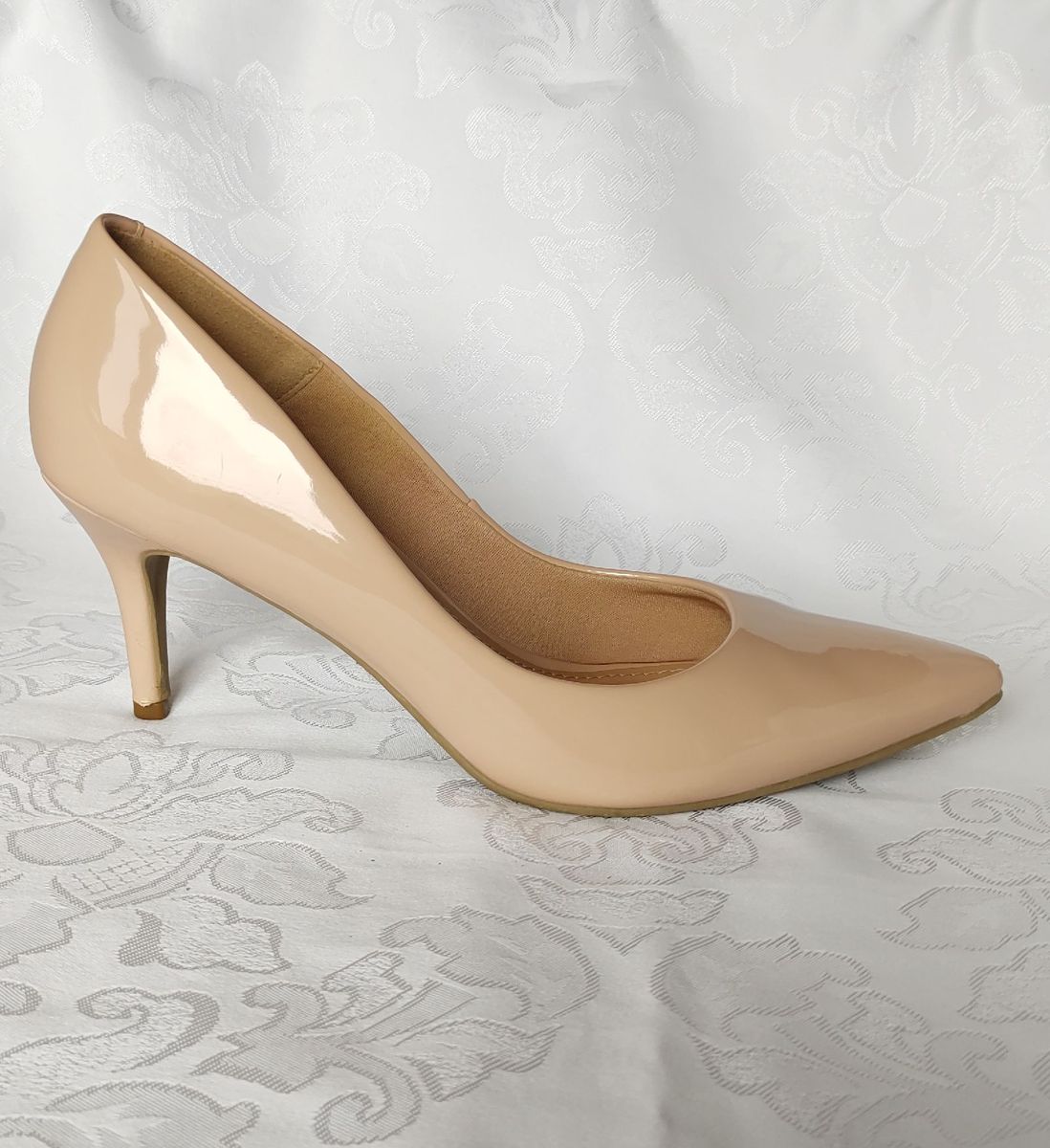 Scarpin Nude Verniz Offline Sapato Feminino Offline Usado