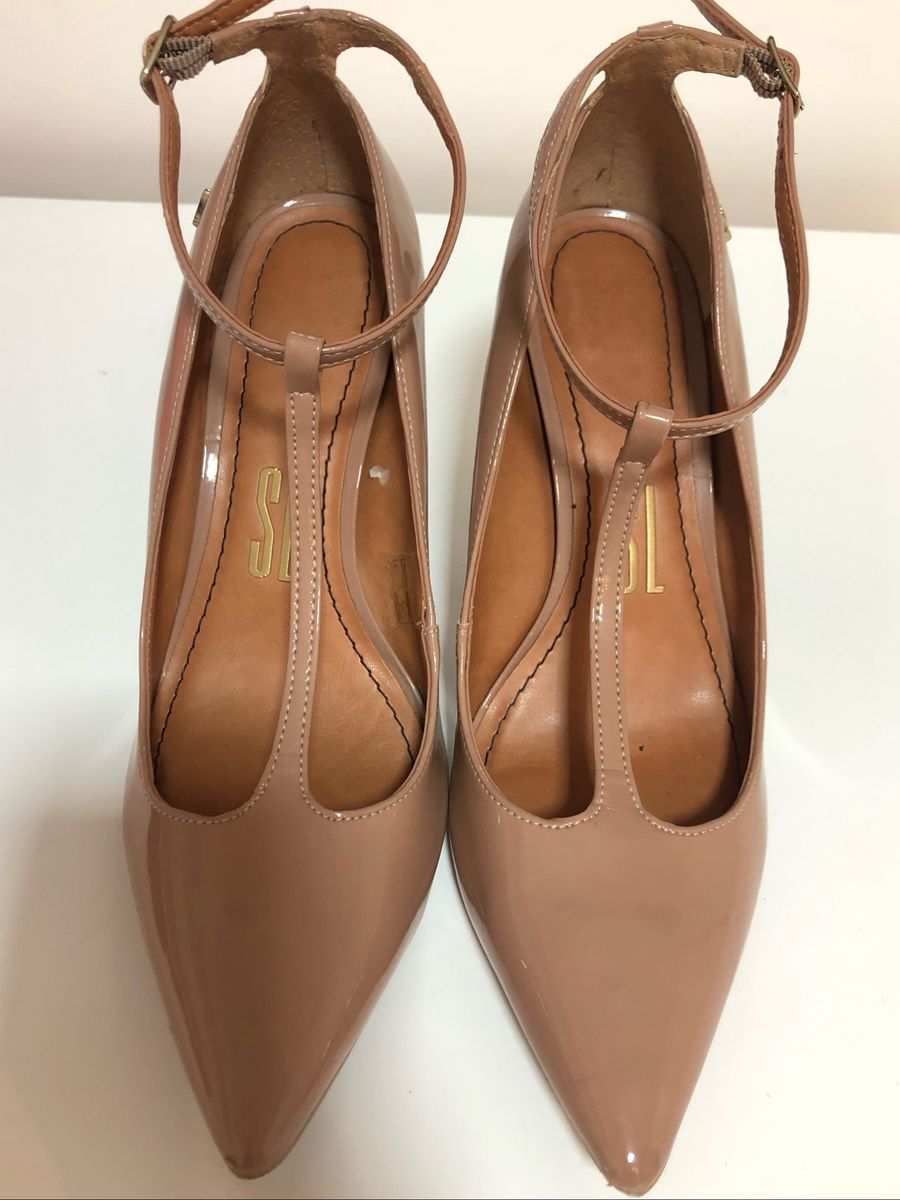 Scarpin Nude Verniz Santa Lola Sapato Feminino Santa Lolla Usado