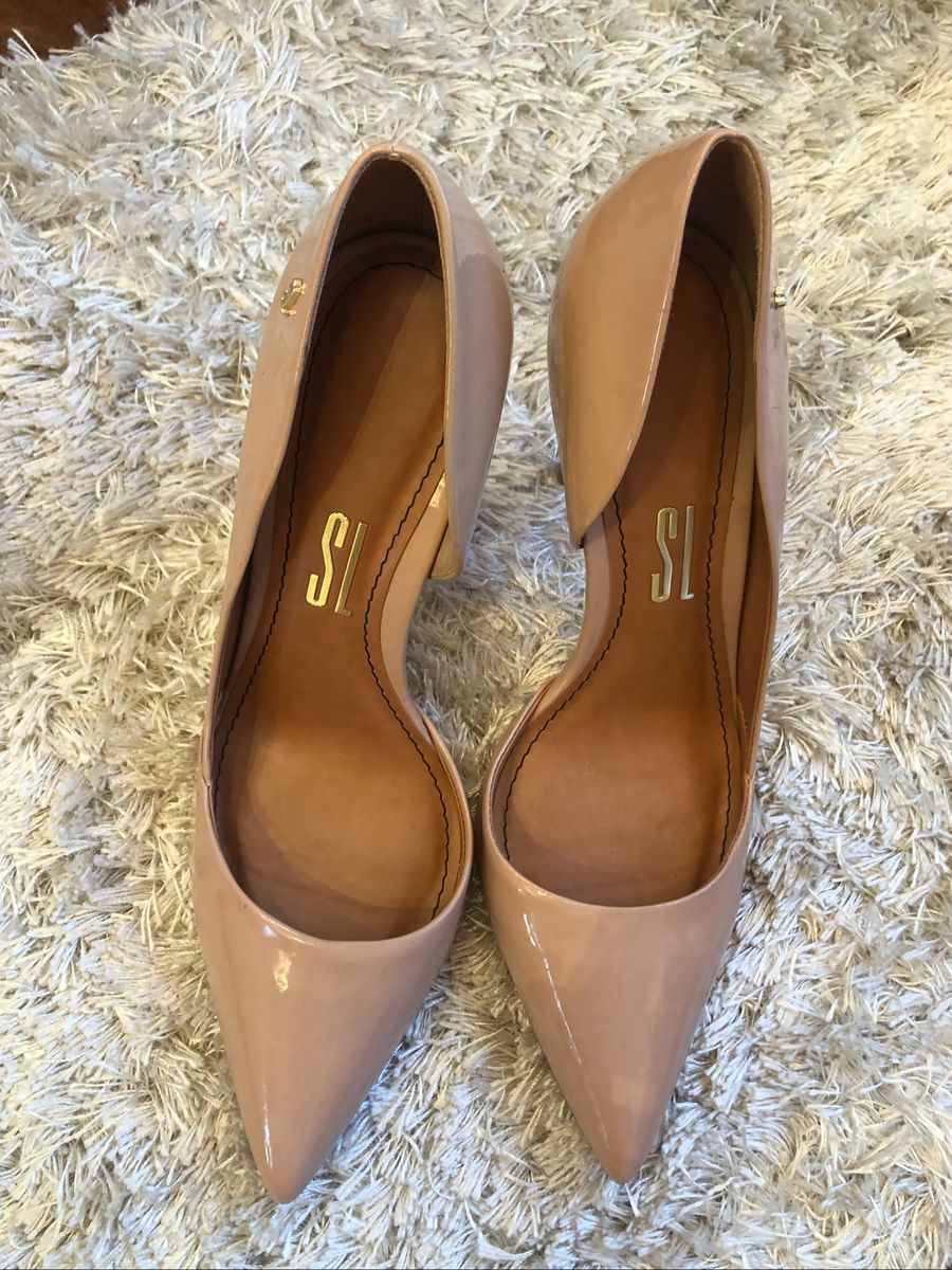 Scarpin Nude Verniz Santa Lolla Sapato Feminino Santa Lolla Nunca