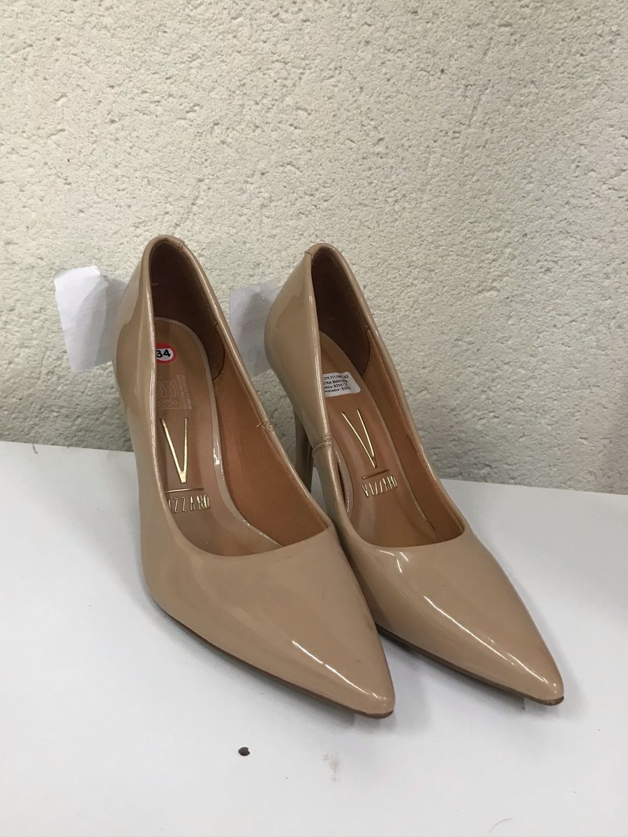 Scarpin Nude Vizzano Sapato Feminino Vizzano Nunca Usado 54678756