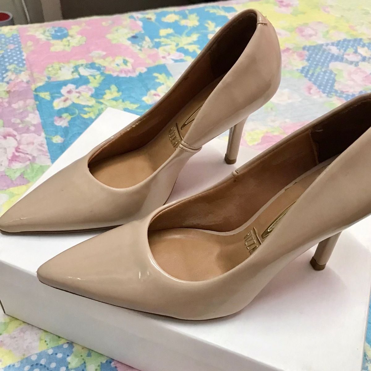 Scarpin Nude Vizzano Sapato Feminino Vizzano Usado Enjoei