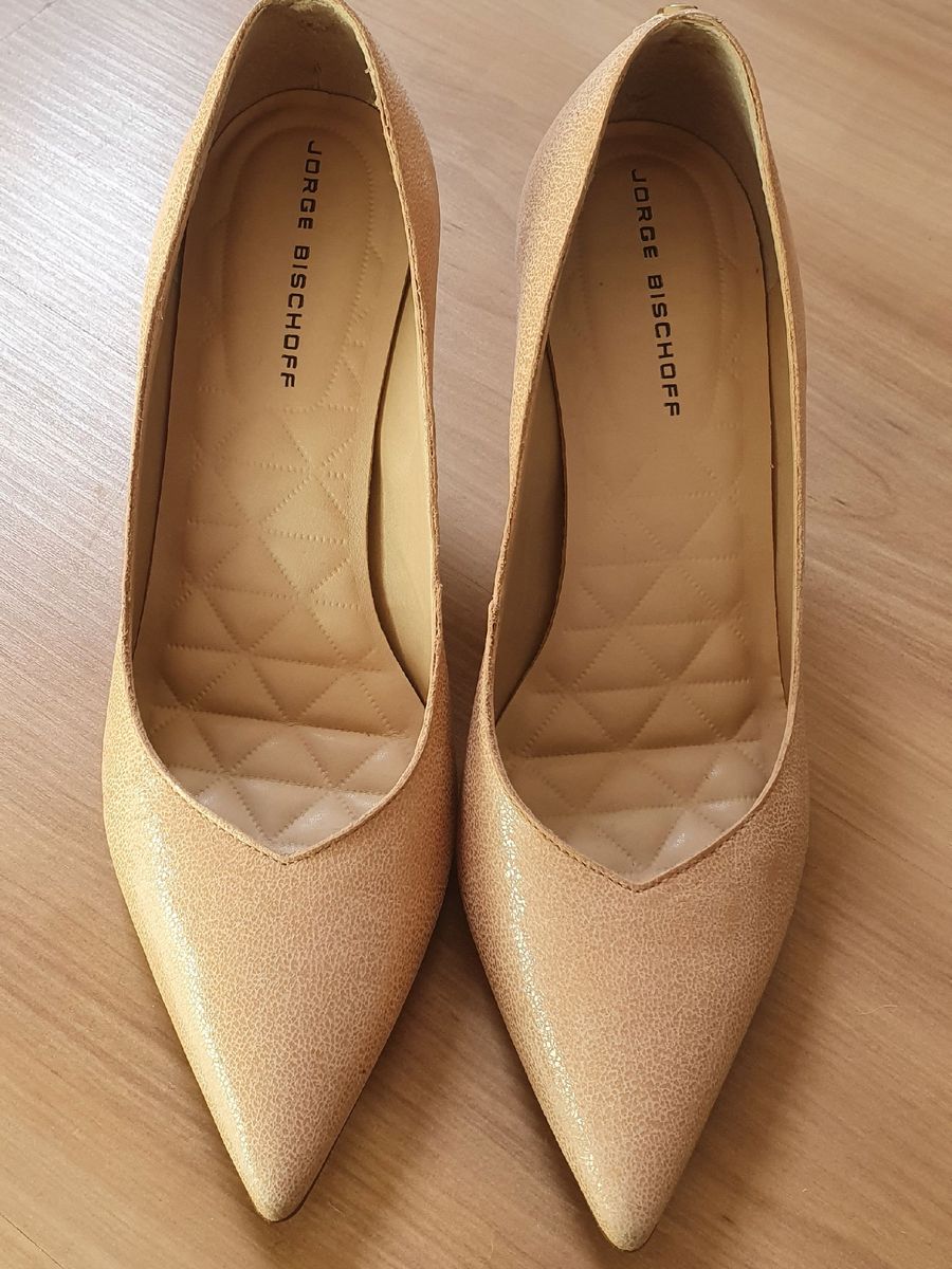 Scarpin Nude Sapato Feminino Jorge Bischoff Usado Enjoei