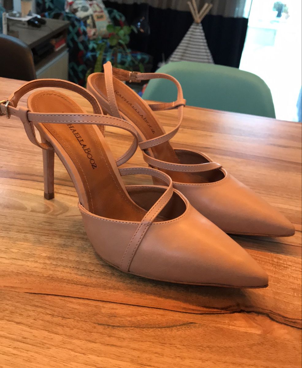 Scarpin Nude Sapato Feminino Raphaella Booz Usado Enjoei