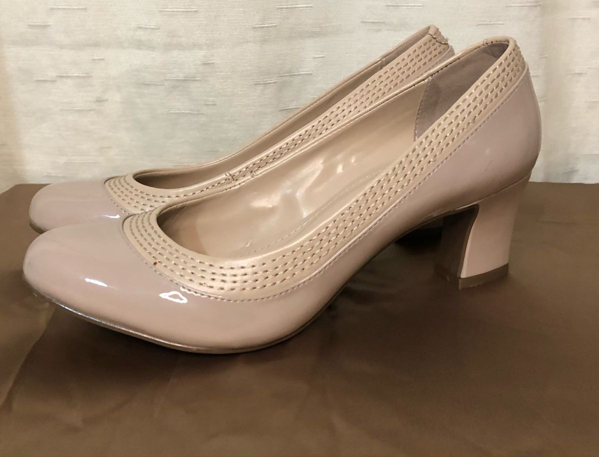 Scarpin Nude Sapato Feminino Dunes Usado Enjoei