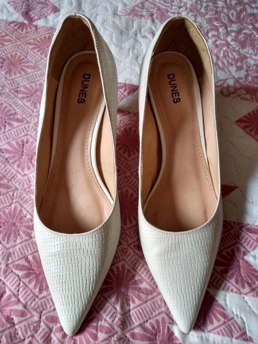 Scarpin Nude Sapato Feminino Dunes Usado 49473429 Enjoei