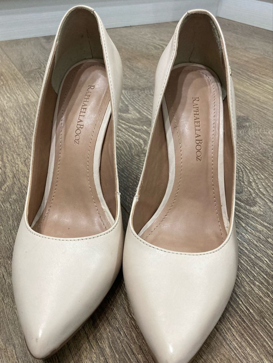 Scarpin Nude Sapato Feminino Raphaella Booz Usado 77101174 Enjoei