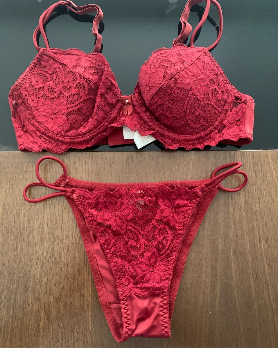 Sexy Vermelho Lingerie Feminina Nunca Usado 68752750 Enjoei