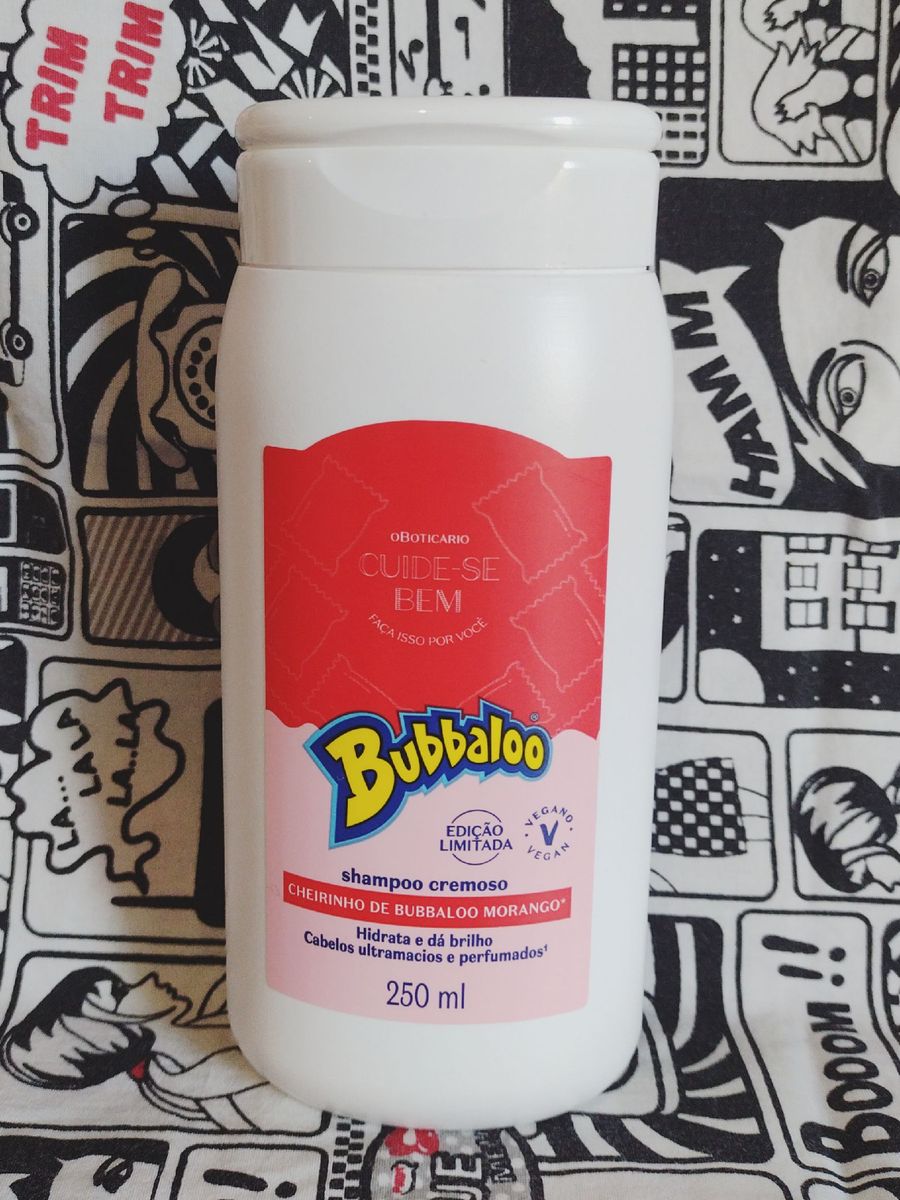 Shampoo Bubbaloo Morango Lançamento O Boticário Produto p Cabelos