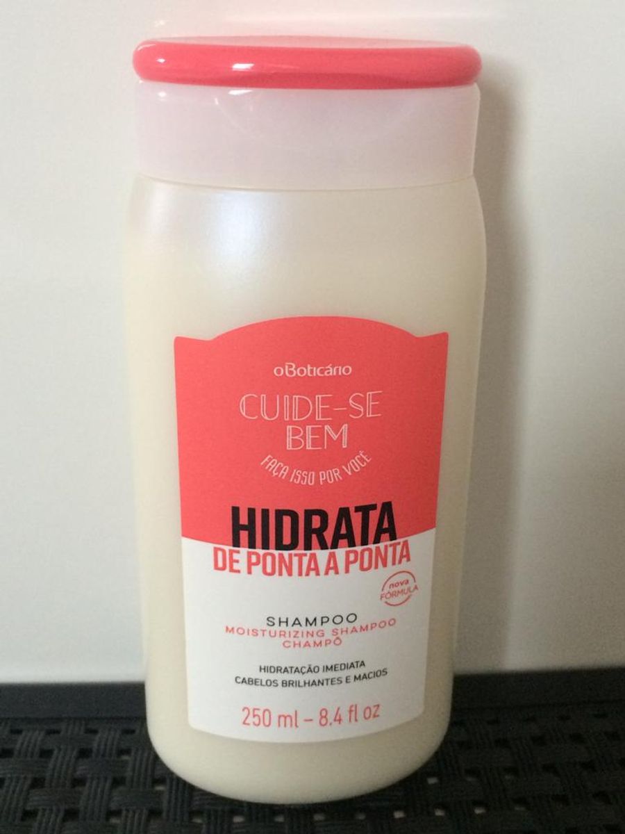 Shampoo Cuide se Bem Hidrata de Ponta a Ponta Cosmético Feminino