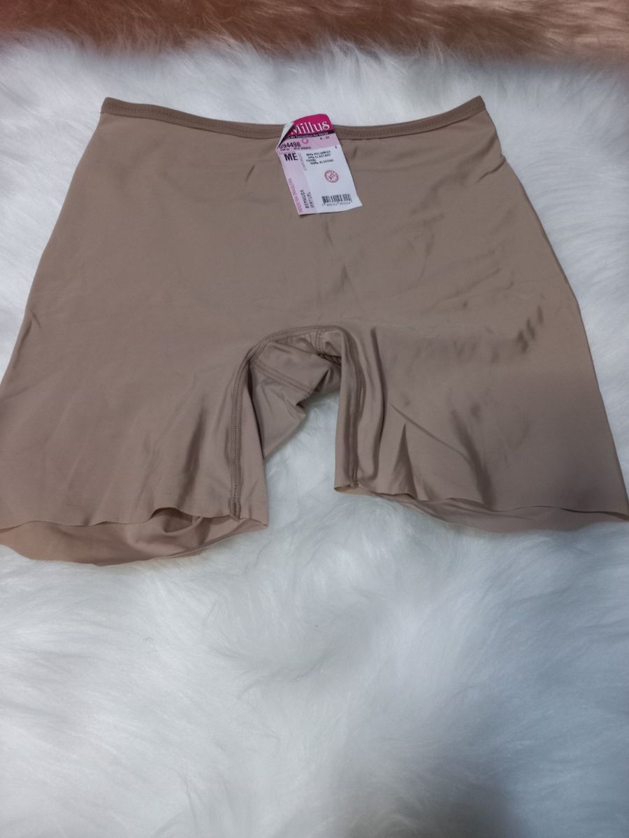 Short Segunda Pele Sem Costura Na Barra Nude Lingerie Feminina