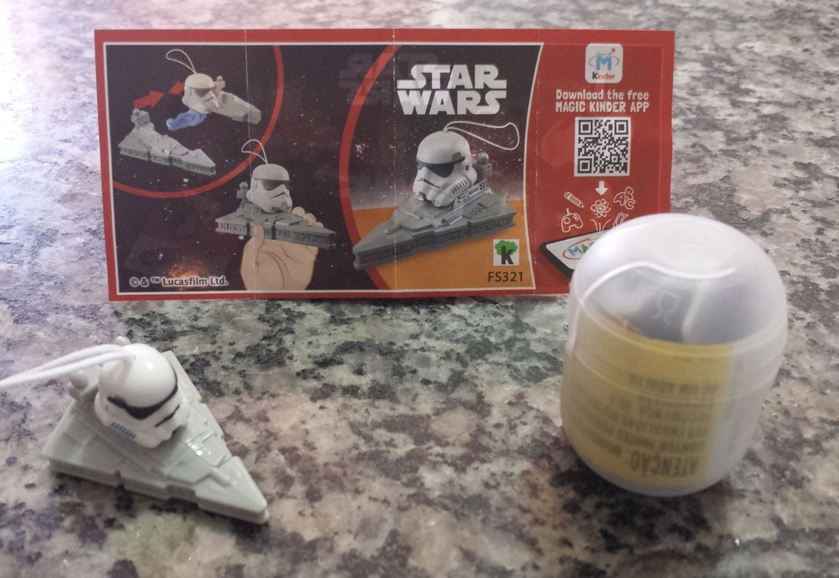 Stormtrooper Kinder Ovo Star Wars Cacareco Kinder Ovo Nunca