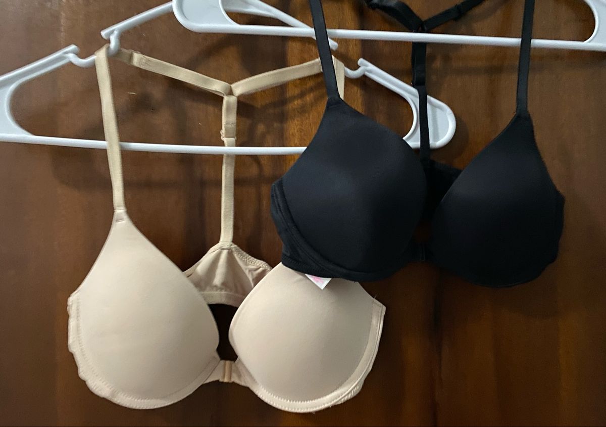 Suti Aviador Pink Victoria Secrets Cores Nude E Preto Novos Lingerie