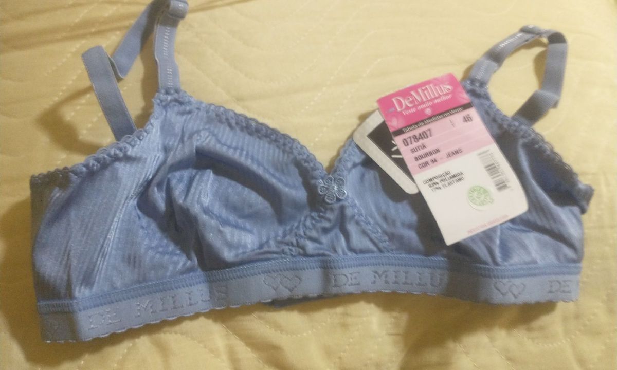 Sutiã Demillus Bourbon Jeans 46 Novo Lingerie Feminina Demillus Nunca