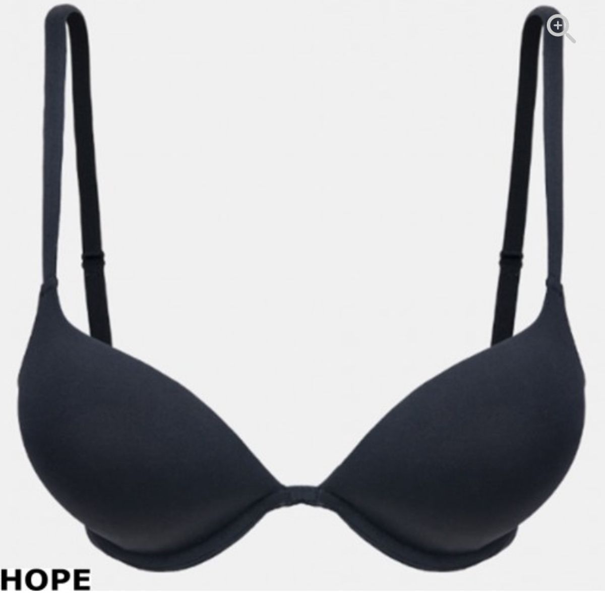 Sutiã Hope Big Push Up em Microfibra Preto Lingerie Feminina Hope