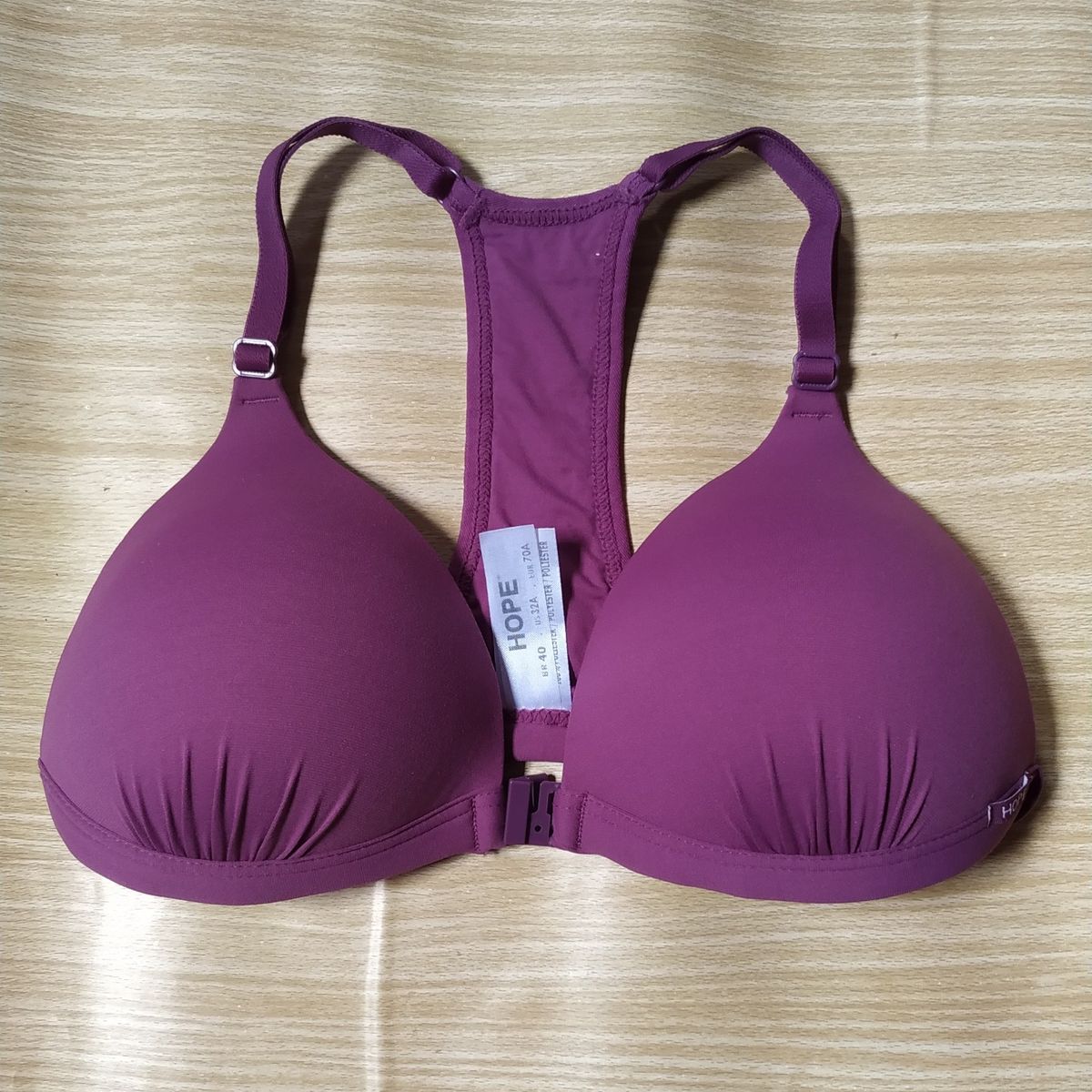 Suti Hope Nadador Paet Nas Costas Roxo Lingerie Feminina Hope